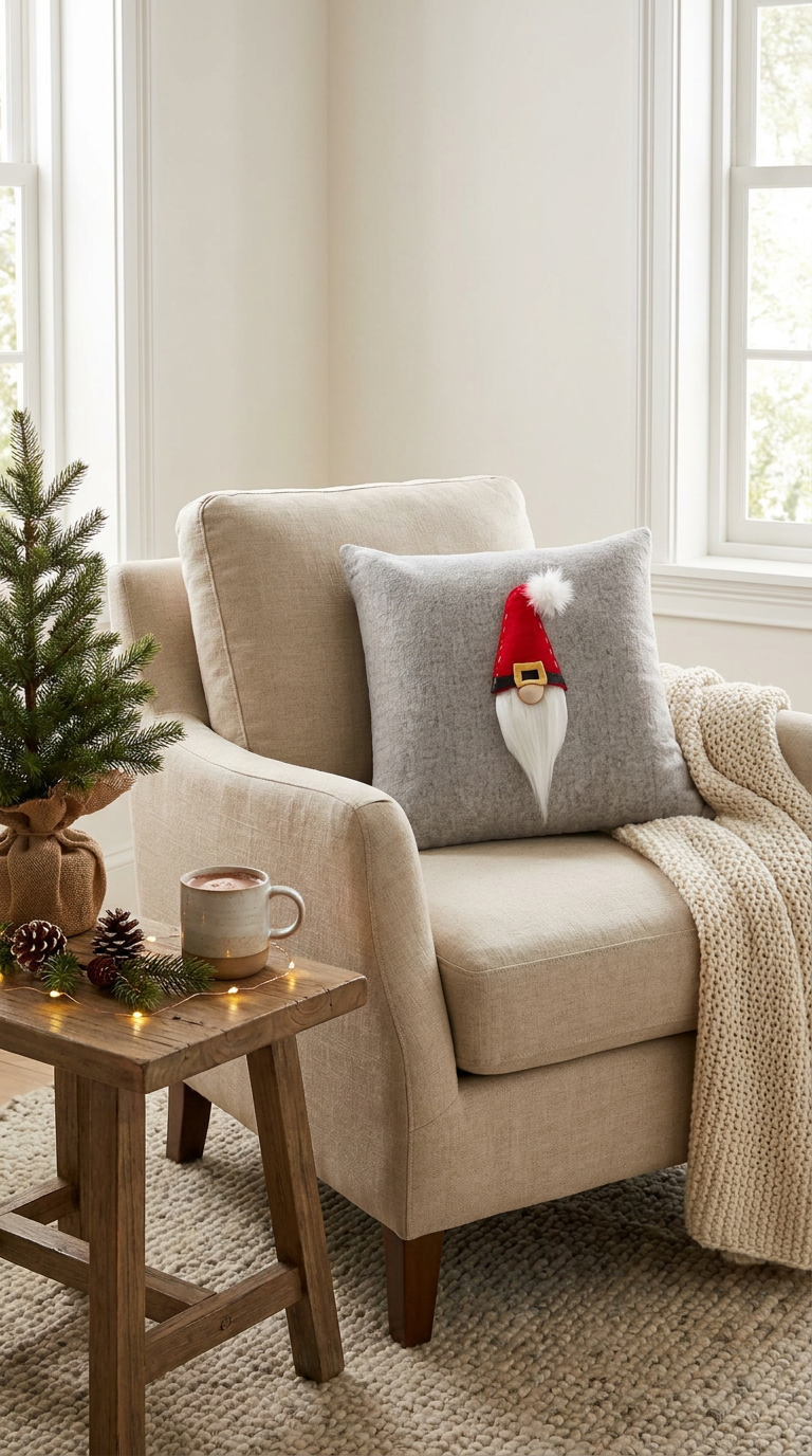 Santa- Cojín Decorativo Navidad