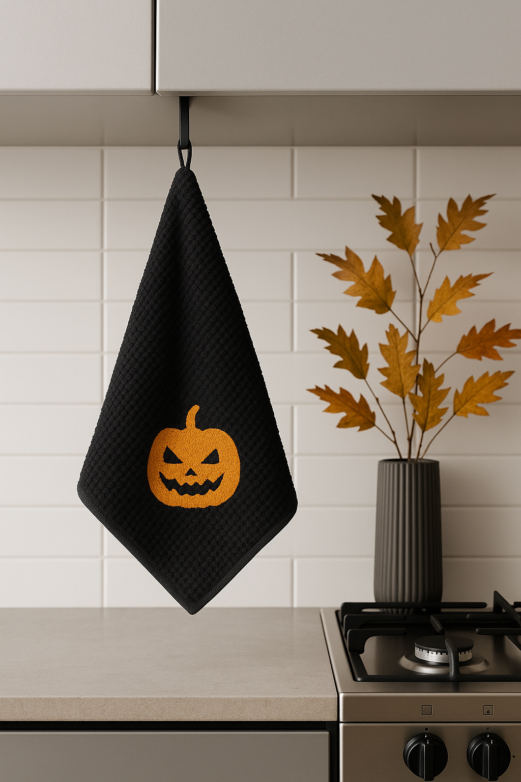 Toalla de Cocina Calabaza de Halloween