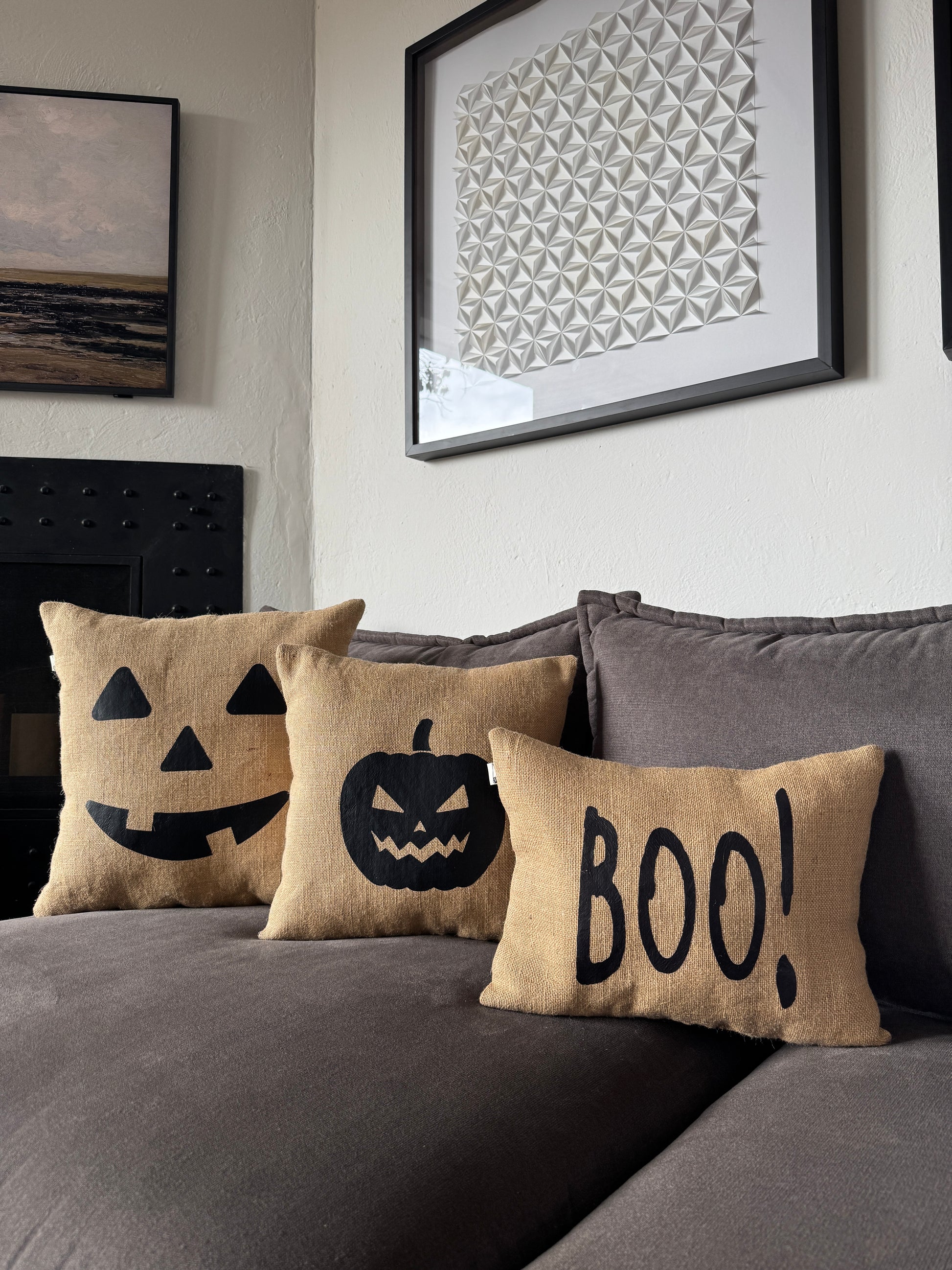 Kit de Cojines Decorativos Halloween Edición de Yute