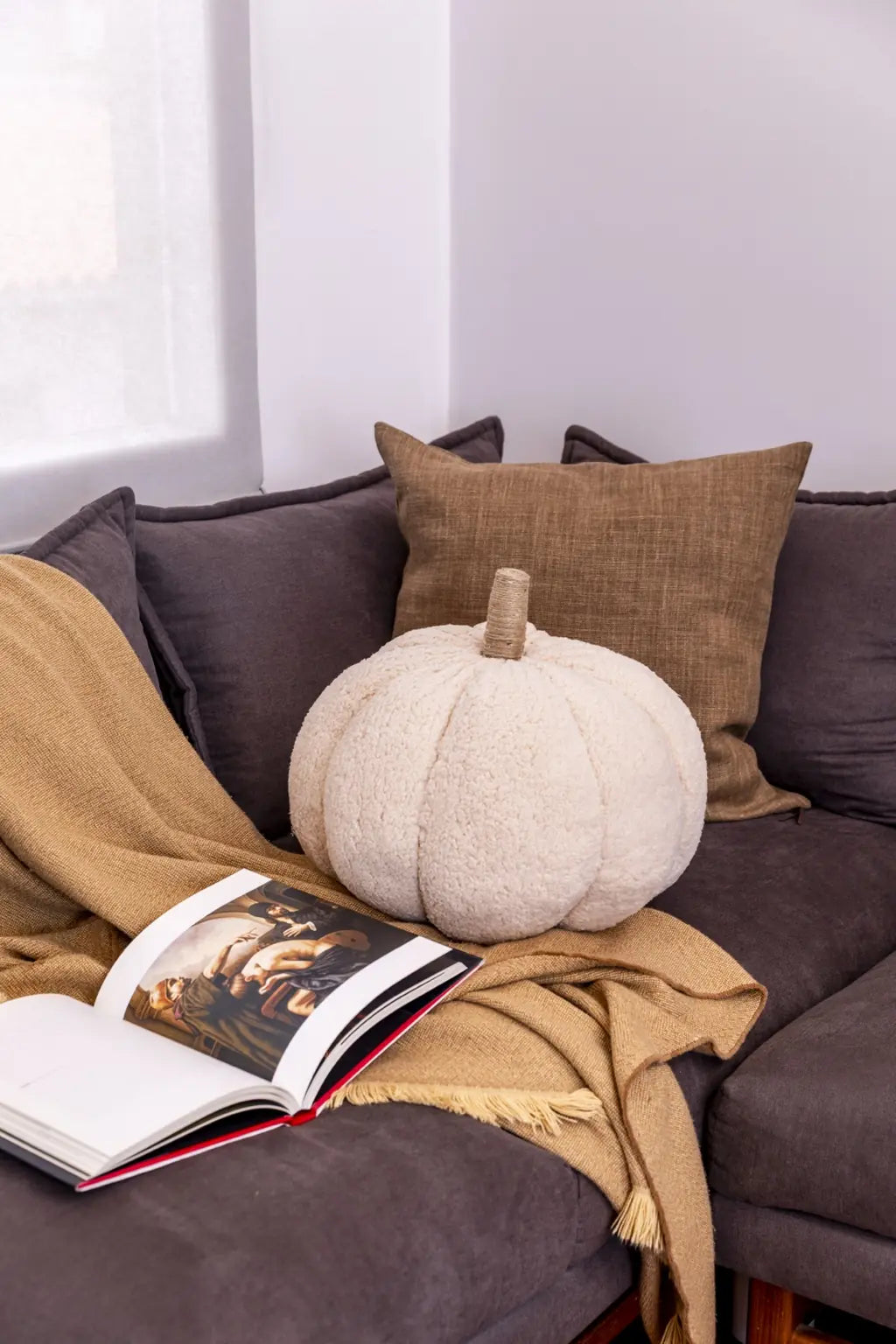 Maxi Calabaza- Cojín Decorativo Otoño