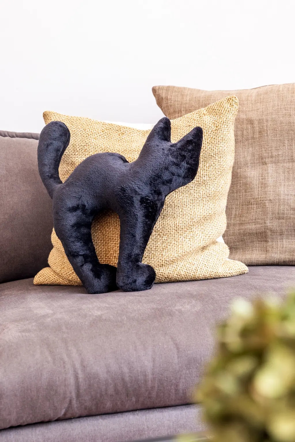 Gato- Cojín Decorativo Halloween