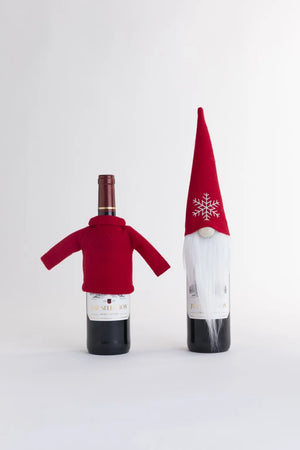 Gorros para Botella- Decoración Navidad y Regalos