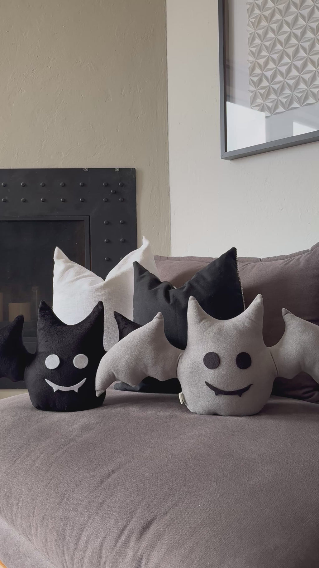 Cojín de Murciélago Decorativo Halloween
